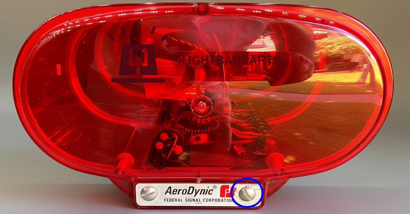 Federal Signal Aerodynic - Pair (2) of Dome Lens Screws - Stainless Steel - New