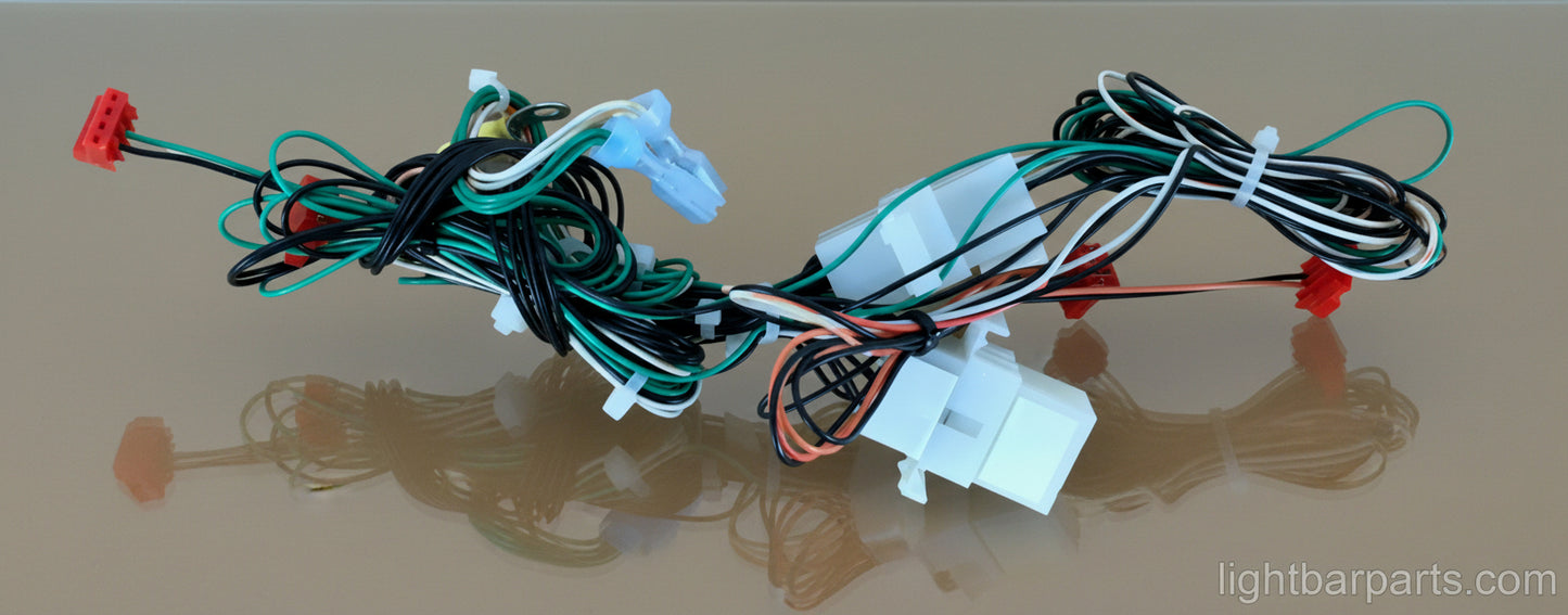 Federal Signal Vista CUDA Lightbar - RARE Clip On RED LED Lower 4 Lamp Upgrade Kit