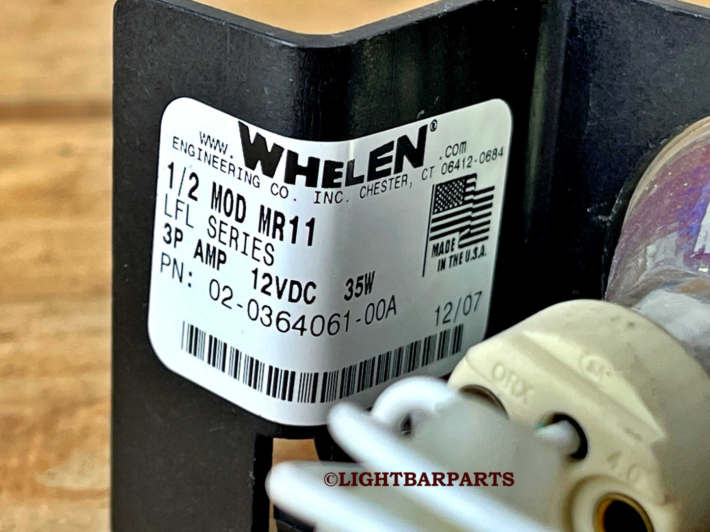 Whelen Liberty LFL Series Lightbar - 1/2 MOD MR11 35w Takedown Light Assembly P/N: 02-0364061-00A