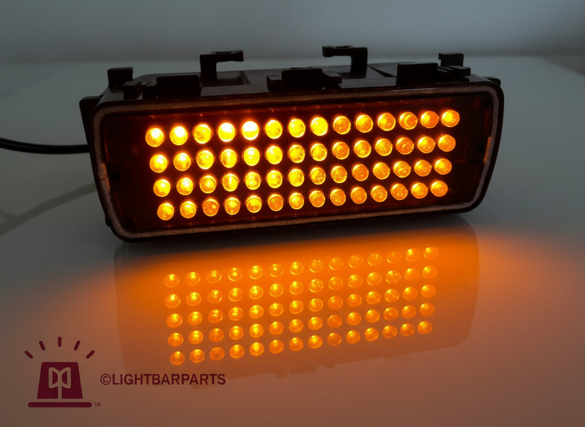 Whelen 500 Series - LED Steady Max Light Head with Liberty Lightbar Bucket POD - Color: Amber