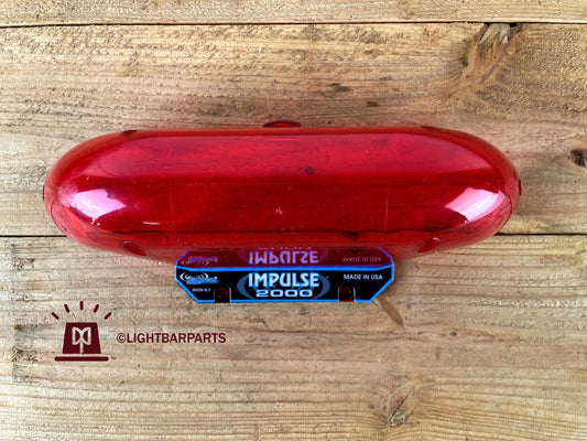 Impulse 2000 Lightbar - New Red End Cap Replacement