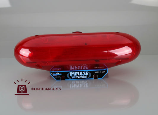 Impulse 2000 Lightbar - New Red End Cap Replacement
