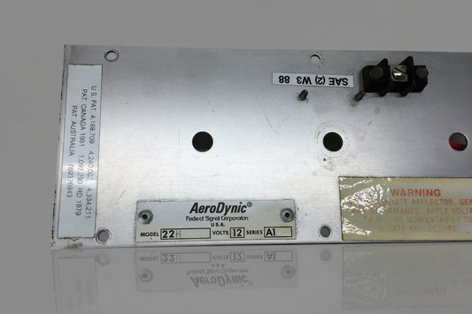 Federal Signal Aerodynic Lightbar - 22H Tray Assembly Light Bar Parts