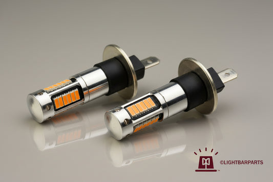 Federal Signal Code3 Beacon Lightbar Rotator - Pair LED Replacement Bulb - Amber