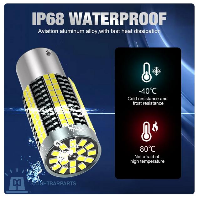 Federal Signal Code3 Lightbar Rotator - LED Twist Lock Replacement Bulbs - Red