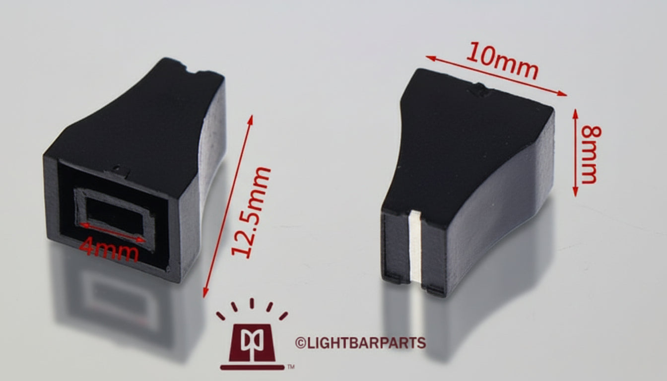 Console Mixer Slider Fader Knobs Set (2) Replacement Slide Potentiometer 10×8×12.5mm