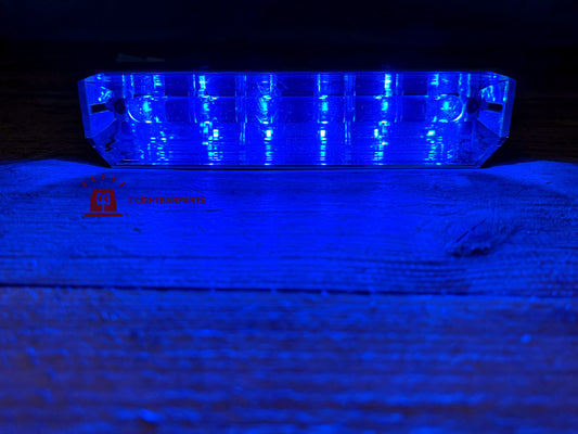 Whelen Justice Series Lightbar - Lin6 Corner Module - Blue - P/N: 01-026B704-26B