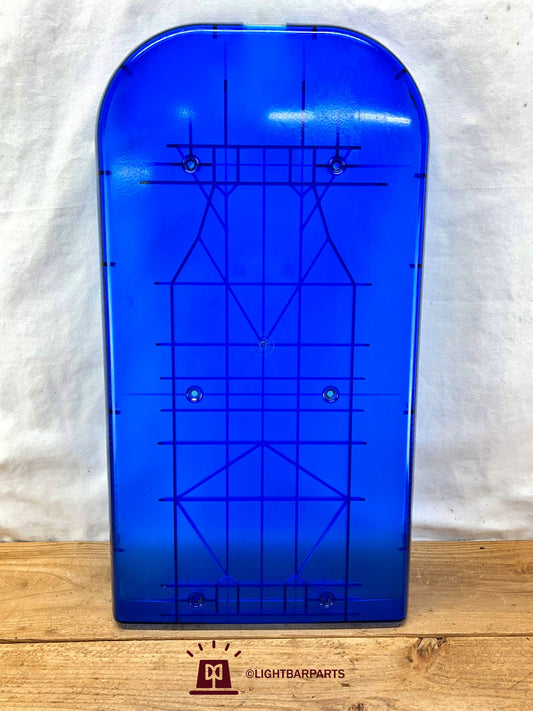 Whelen Justice Series Lightbar - Blue End Dome Lens With Alley Lens - P/N 84693