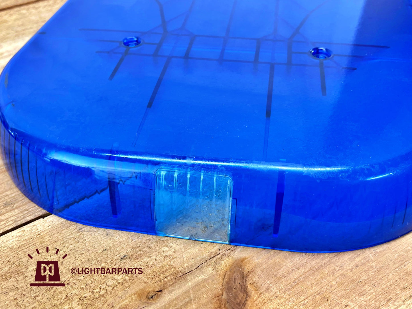 Whelen Justice Series Lightbar - Blue End Dome Lens With Alley Lens - P/N 84693