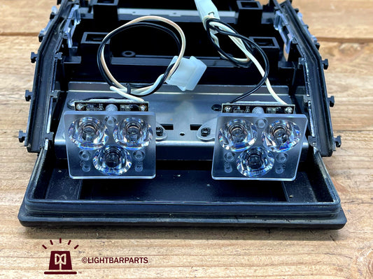 Whelen Justice Lightbar - Center Base with Takedown Lights and Side Dome Gaskets