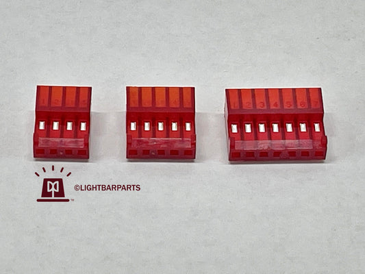 Whelen MPC01 Controller - Set Of 3 Pin Connectors 4 - 5 & 7 PIN