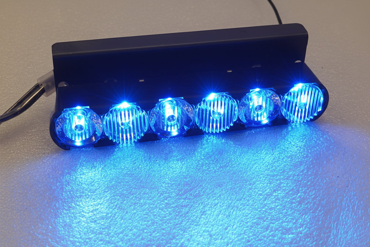 CODE 3 LED X 2100 Lightbar - Blue OPTIX LED Module with Built In Flash