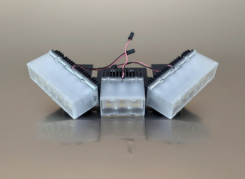 Code 3 Defender Lightbar - TriCore LED - Corner Assembly Red with Whit ...