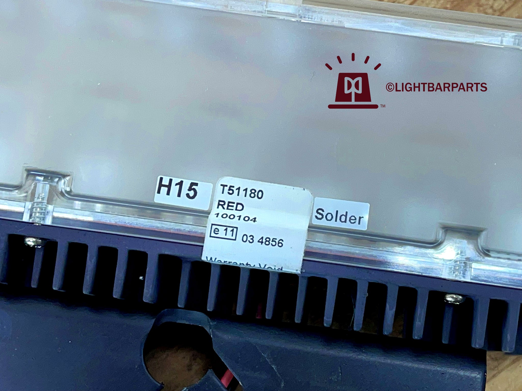 Code 3 Defender Lightbar - TriCore LED - Corner Assembly Red with Whit