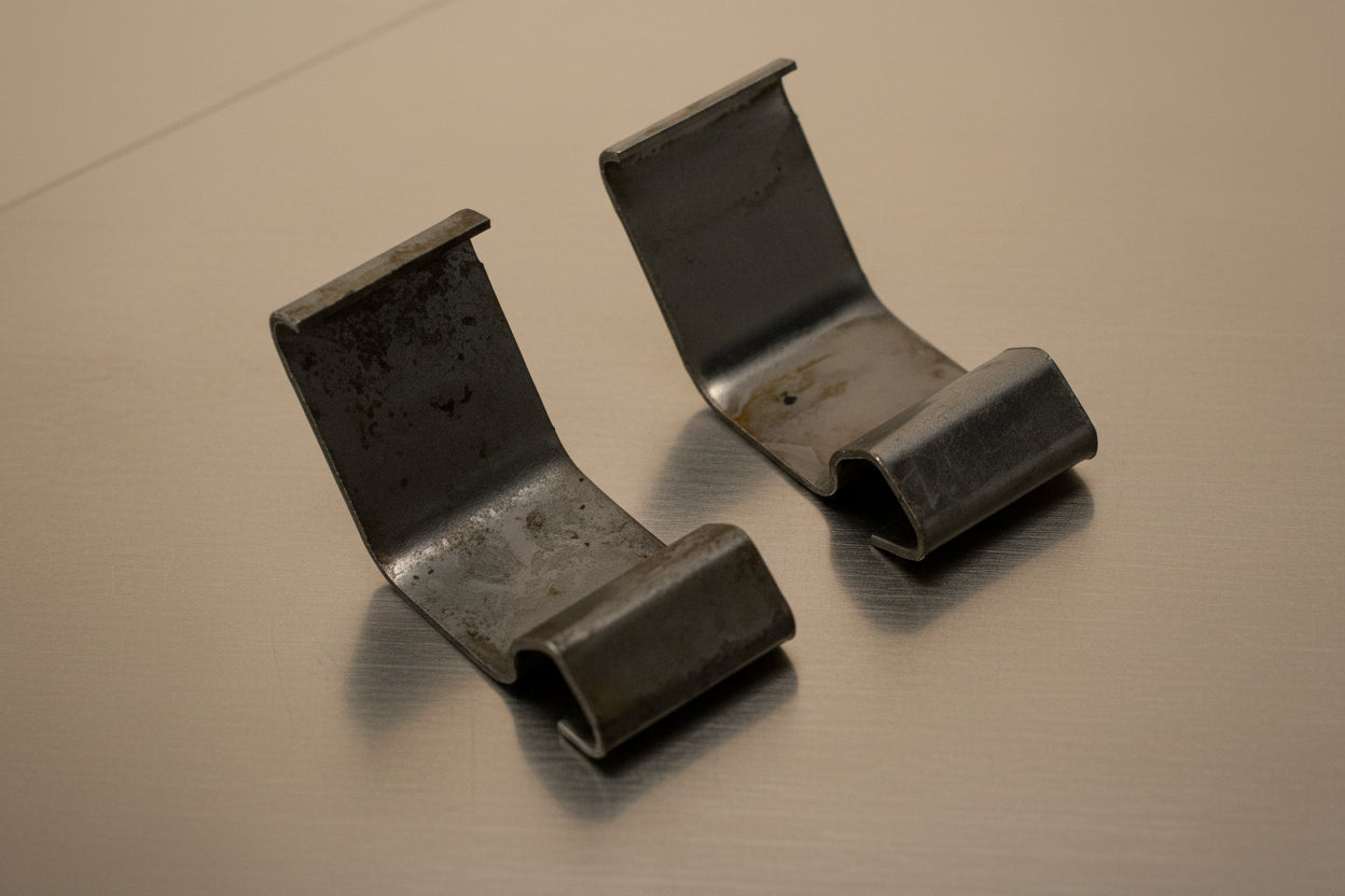 CODE 3 MX7000 LEDX 2100 Excalibur 360 - Set of Two stainless Dome Clips