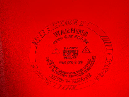 CODE 3 MX7000 Lightbar - Red End Dome P/N: 210X