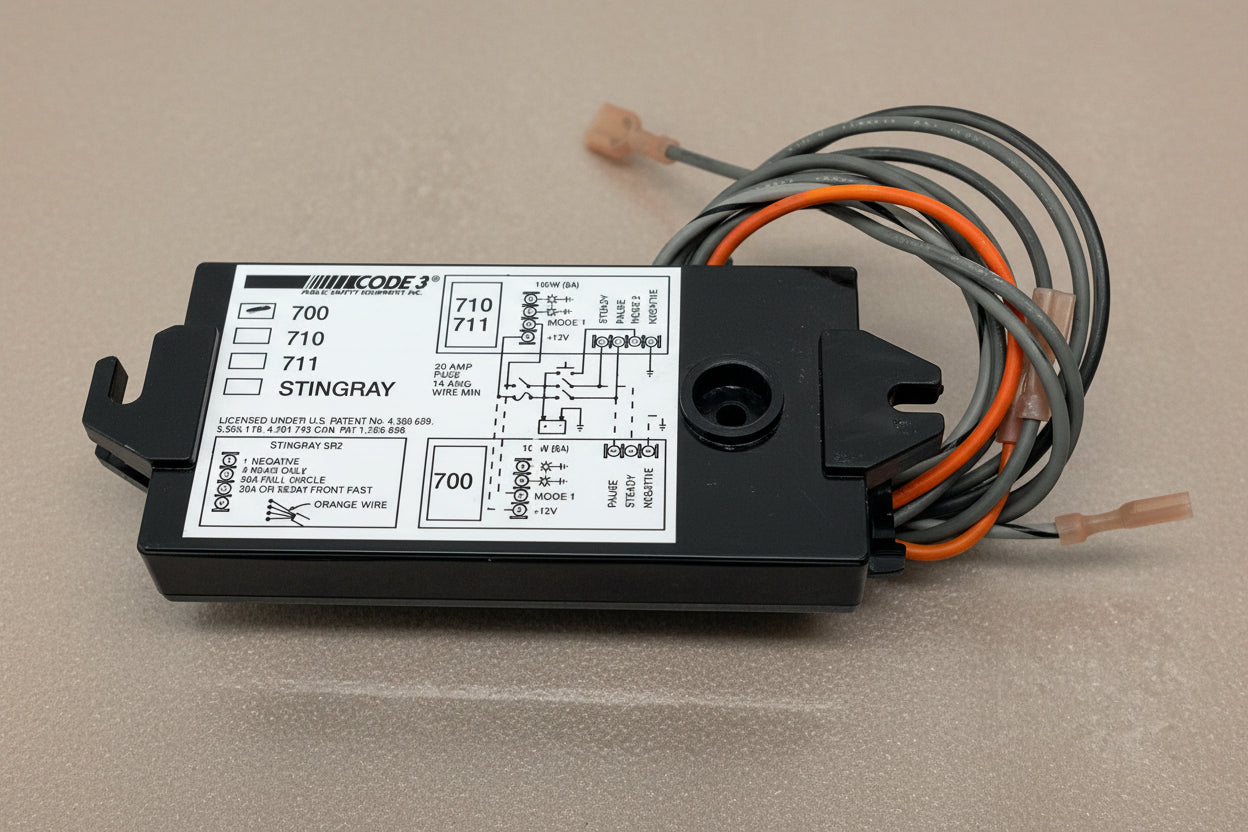 Code 3 MX7000 Lightbar - Wig Wag Light Assembly With Flasher