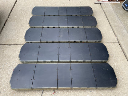 Code 3 Defender Lot of 5 TriCore Lightbars - 53" Blue / Red with Takedown and Alley Lights