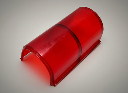 Federal Signal Aerodynic Aerotwin - Red Dual Half Dome Panel