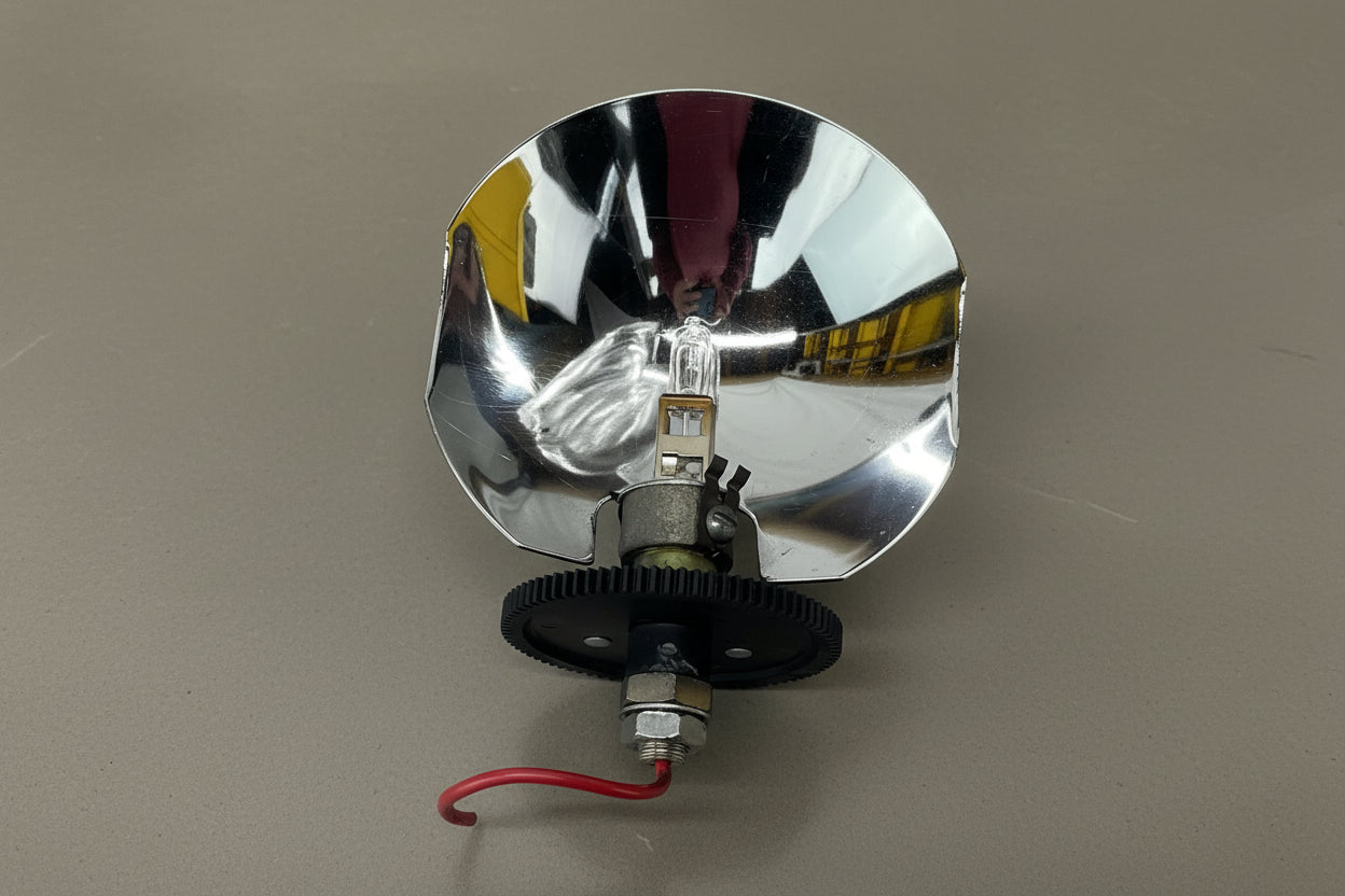 Federal Signal Aerodynic Lightbar Light Reflector Rotator and Gear with H1 Bulb