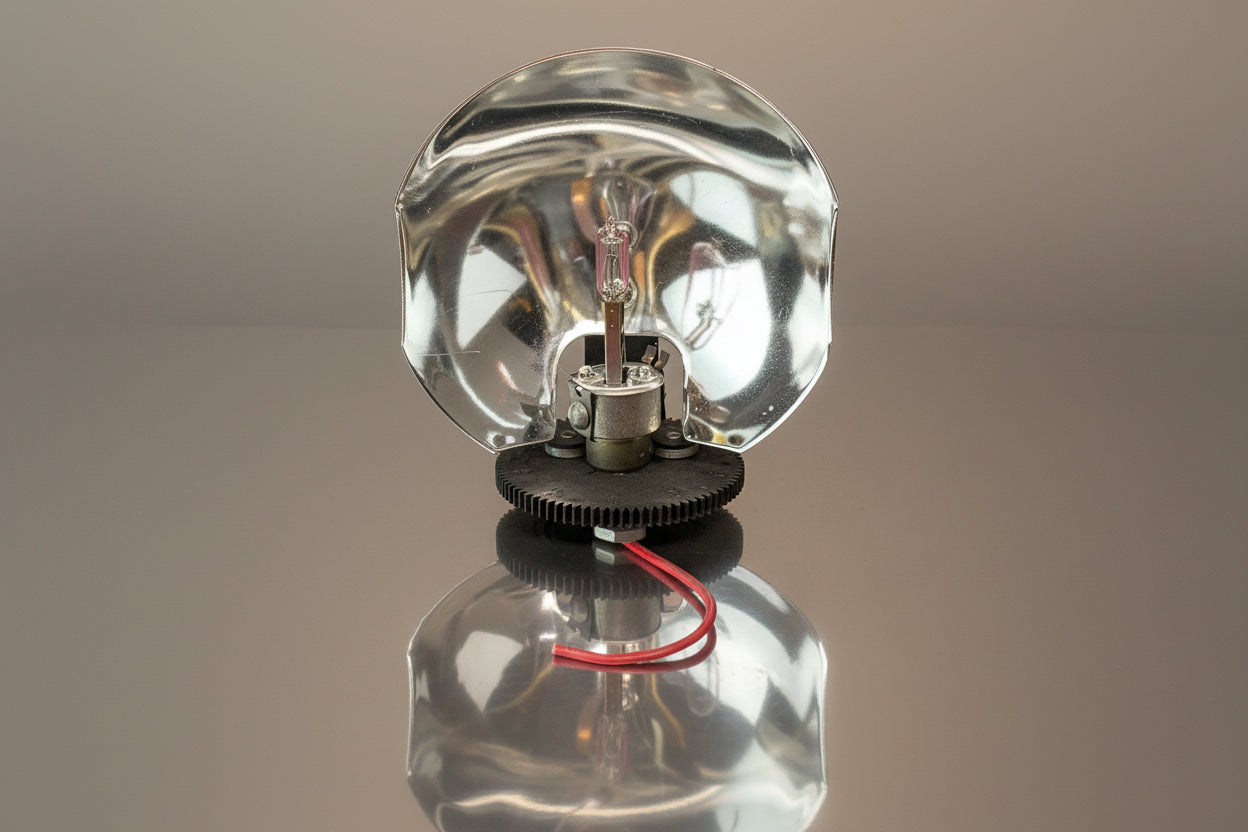 Federal Signal Aerodynic Lightbar Light Reflector Rotator and Gear with H1 Bulb