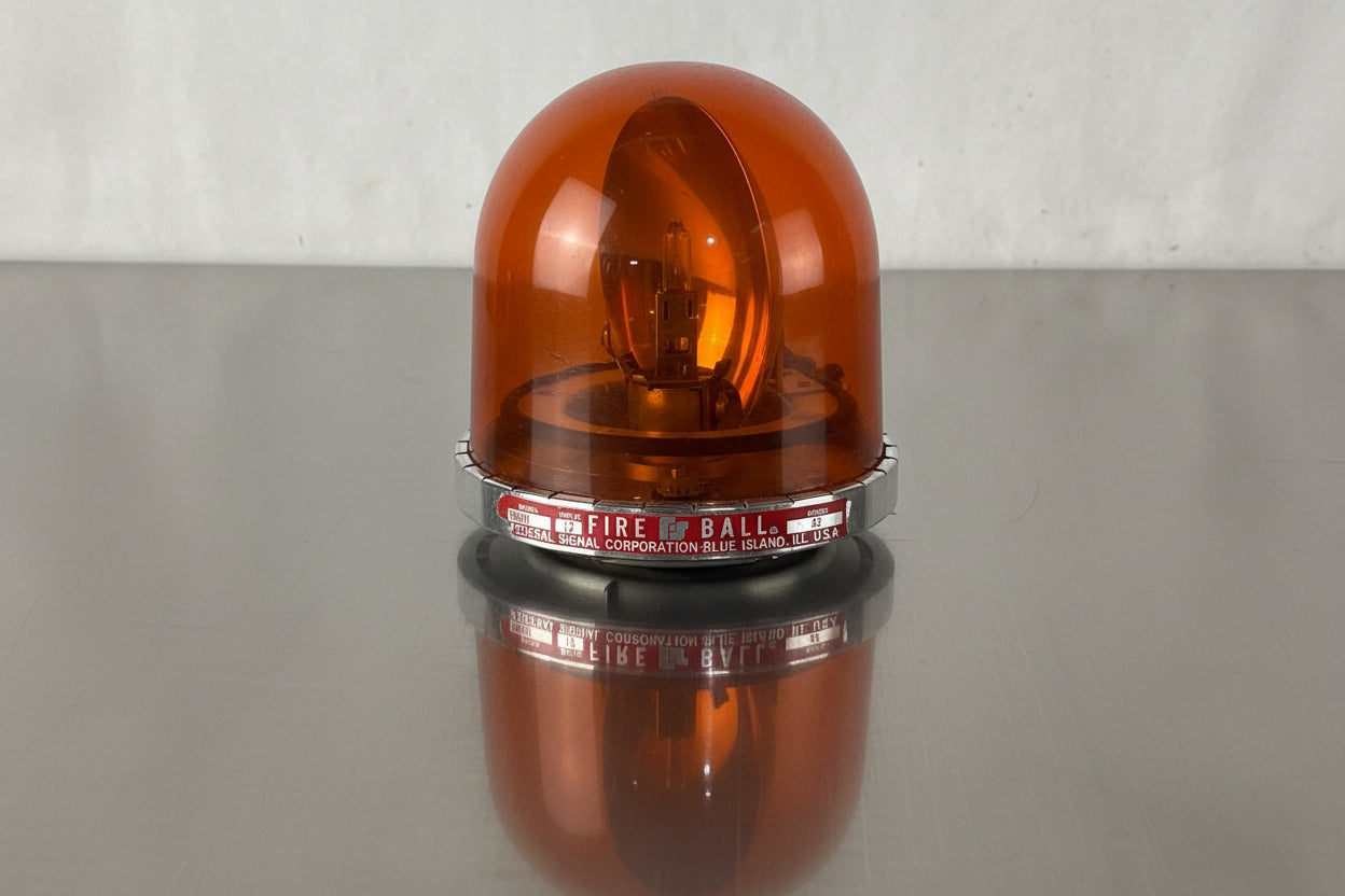 Federal Signal Amber Fire Ball FireBall Beacon Model: FBH11 Series A2