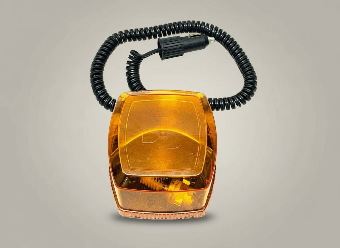 Federal Signal FireBeam Model: FB3SM - 12V - Dual Speed with Amber Dome