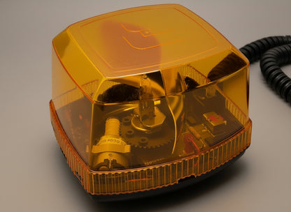 Federal Signal FireBeam Model: FB3SM - 12V - Dual Speed with Amber Dome