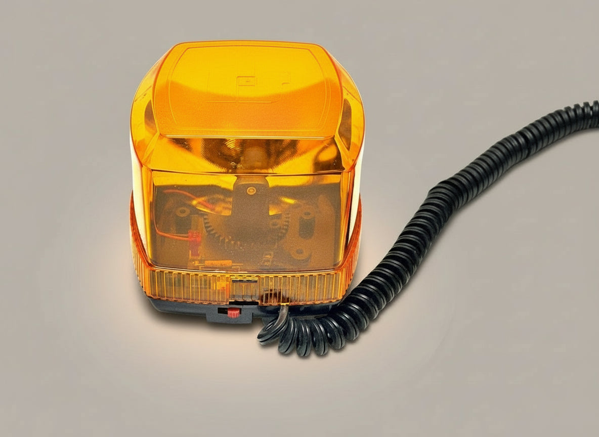 Federal Signal FireBeam Model: FB3SM - 12V - Dual Speed with Amber Dome