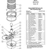 Federal Signal Light 120V Flashing Model BR2S-120 Series B1 - Parts List