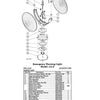 Federal Signal Light Emergency Warning Model LL-5 - Parts List