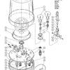 Federal Signal Light Vitalite Model 121 121A 121AH 121H Series B - Parts List