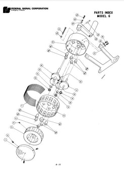 Federal Signal Mechanical Siren Model G - Parts List