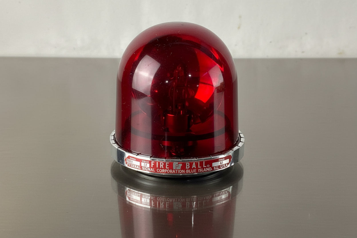Federal Signal Red Fire Ball FireBall Beacon Model: FBH11 Series A2