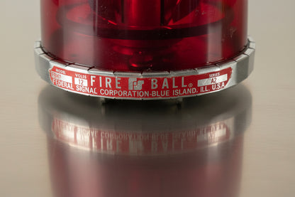Federal Signal Red Fire Ball FireBall Beacon Model: FBH11 Series A2