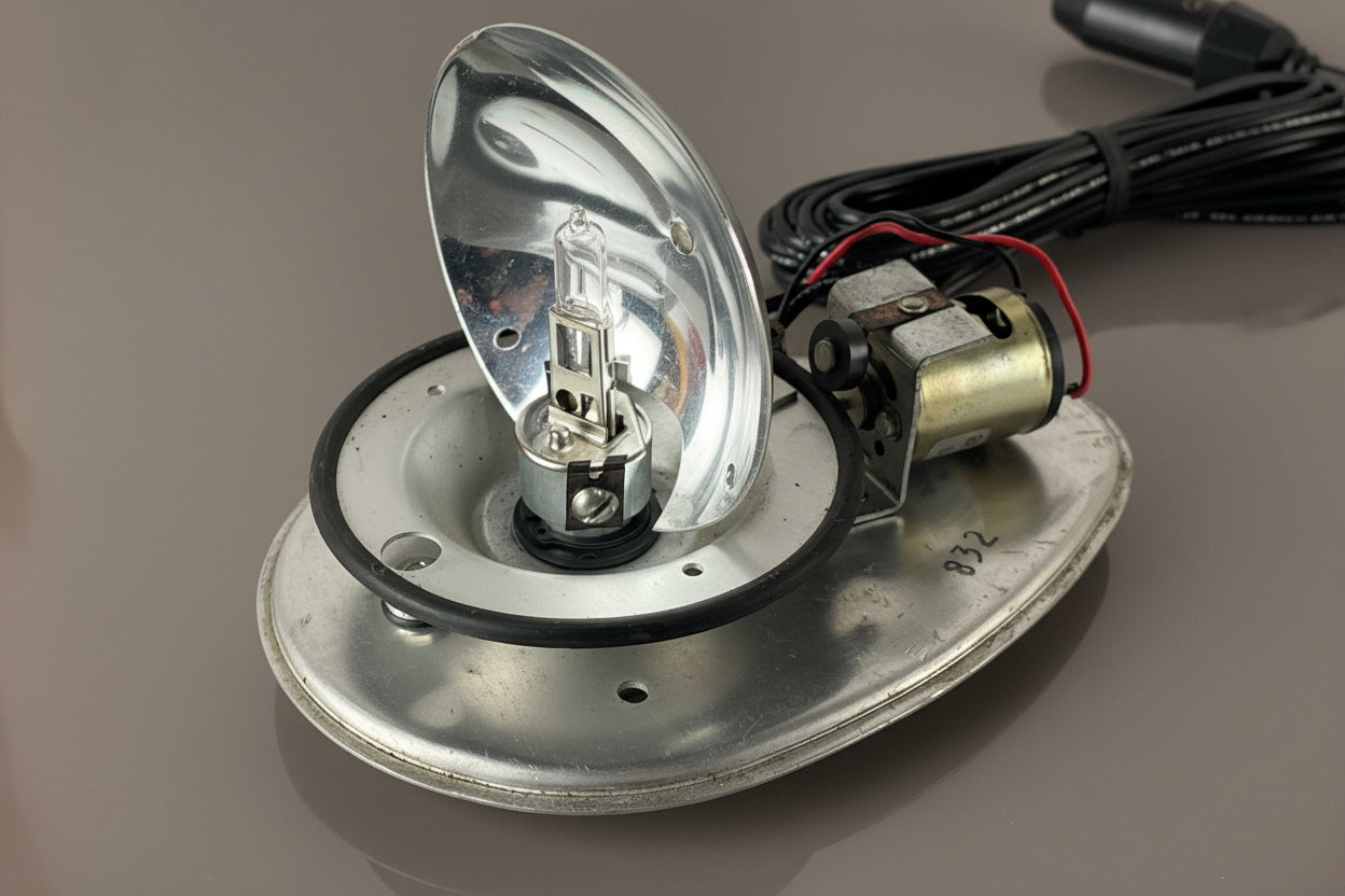 Federal Signal Red Fire Ball FireBall Beacon Model: FBH11 Series A2