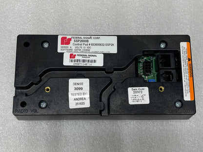 Federal Signal Smart Controller - Series B - SSP2000B With Microphone