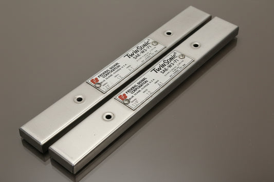 Federal Signal Twinsonic 12F - 12V - Series A1 - Pair of End Caps - Data Plates