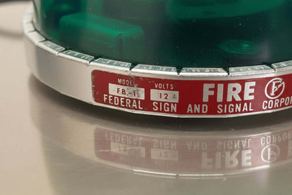 Federal Signal Rare Green Fire Ball FireBall First Generation Beacon Model: FB-1 
