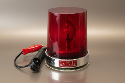 Federal Signal Red Vitalite Beacon Light Model: 121 Series A1