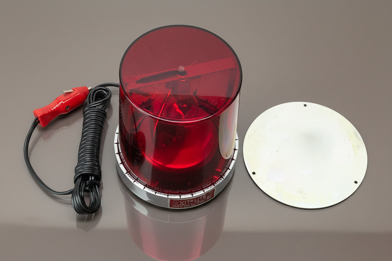 Federal Signal Red Vitalite Beacon Light Model: 121 Series A1