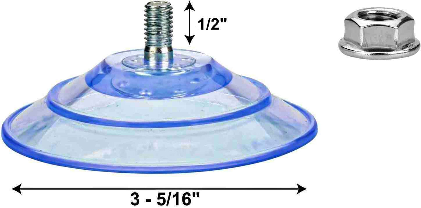Suction Cup For Federal Signal Whelen Code 3 Dash Lights 3-5/16" Diameter