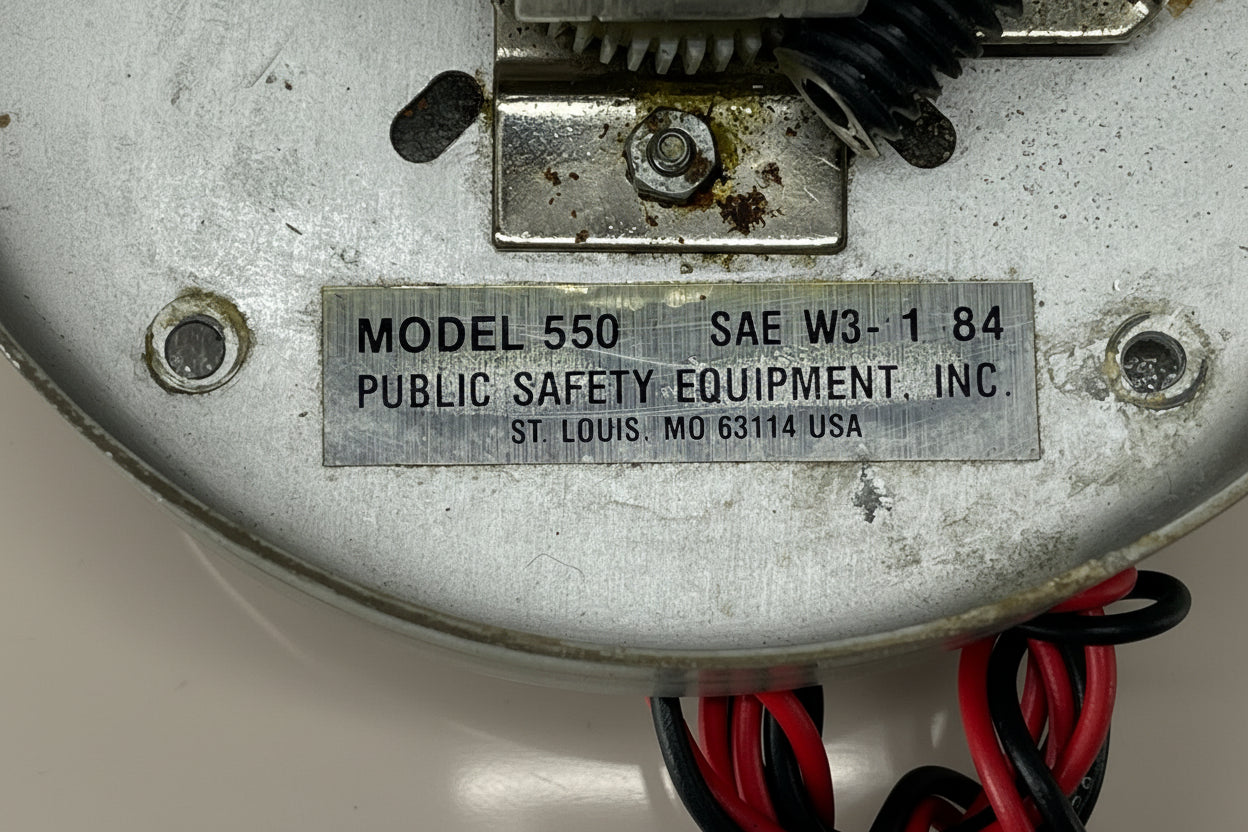 Code 3 PSE Model 550 Red Beacon Fast Speed Rotator Light