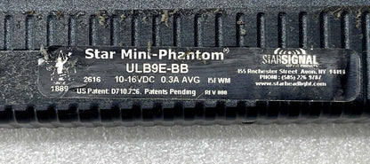 STAR Warning Systems Mini-Phantom Lightbar Blue/Blue P/N: ULB9E-BB