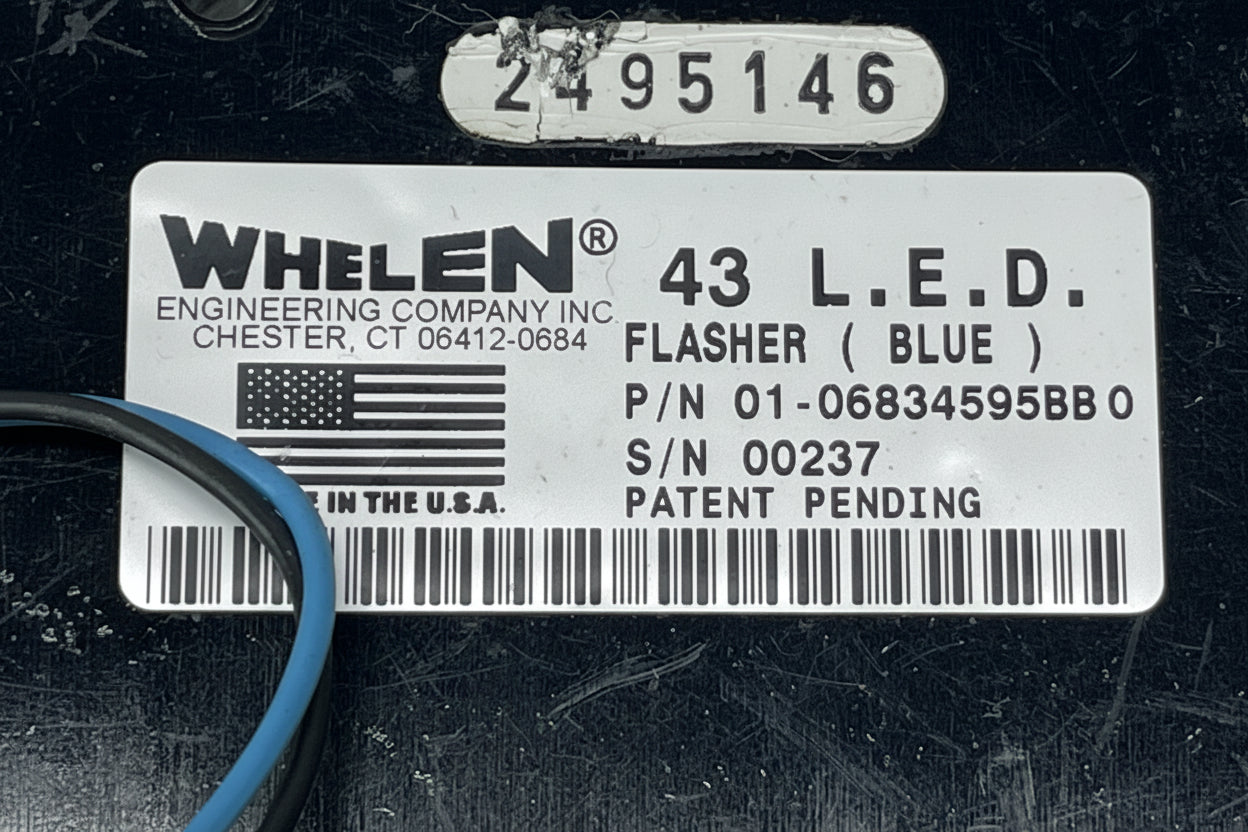 Whelen 45 LED - Blue LED Flasher Module P/N: 01-06834595BB