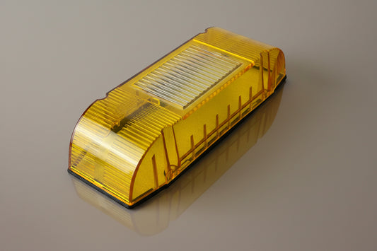 Whelen Edge 9000 9M Lightbar - New Amber End Cap With Clear Alley Light Lens