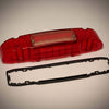 Whelen Liberty Patriot Lightbar - Red End Cap with Clear Alley Light Lens, Gasket and Screws