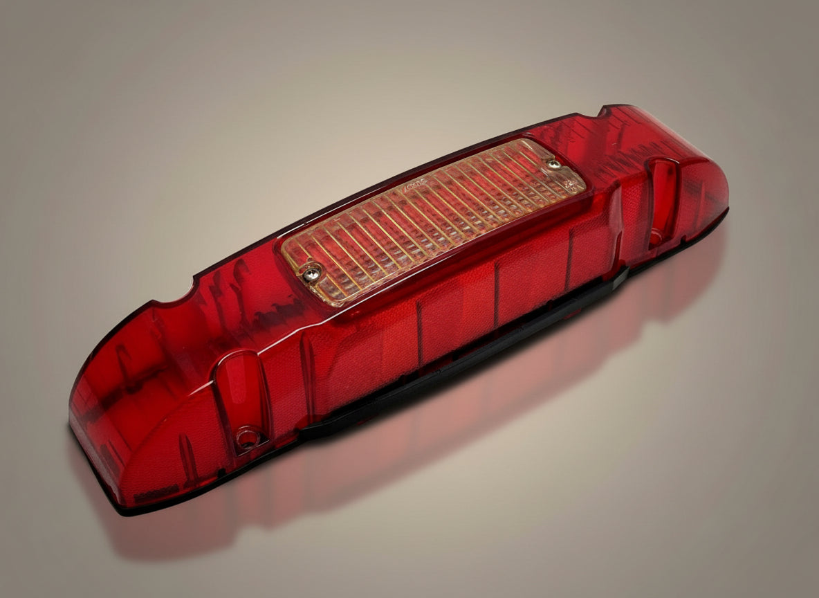 Whelen Liberty Patriot Lightbar - Red End Cap with Clear Alley Light Lens, Gasket and Screws