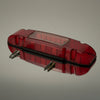 Whelen Liberty Patriot Lightbar - Red End Cap with Clear Alley Light Lens, Gasket and Screws