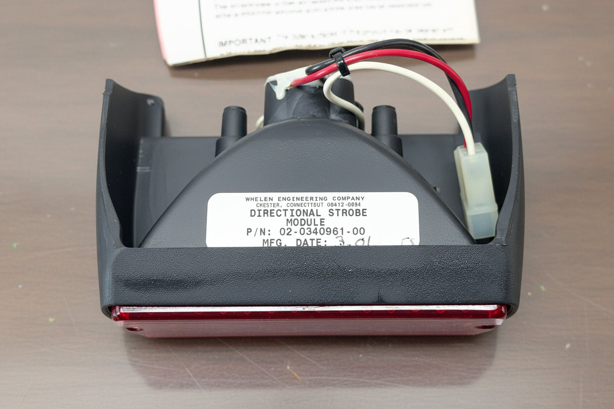 Whelen Red Grill Strobe Light Assembly GRLSTRR1 Part 02-0340961-00
